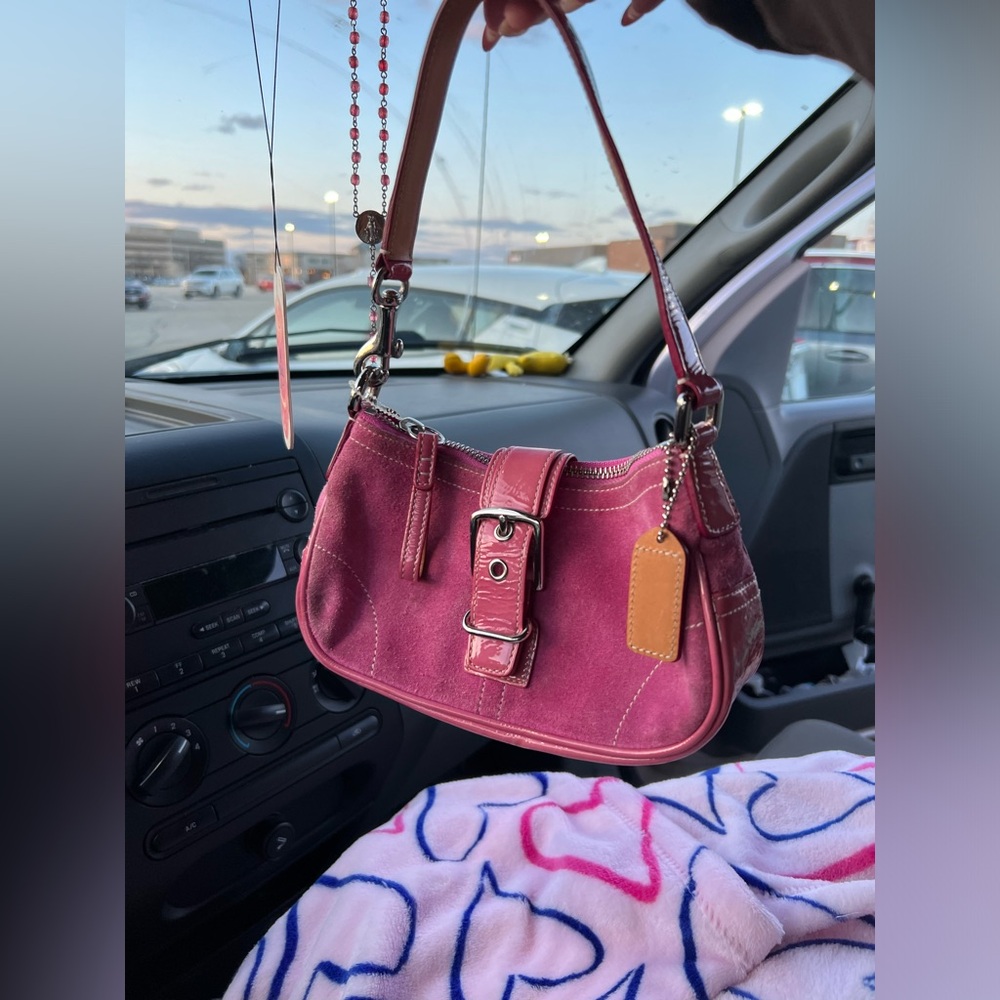 VINTAGE Y2K COACH DEMI HAMPTON MINI PINK PARIS HILTON RARE HANDBAG